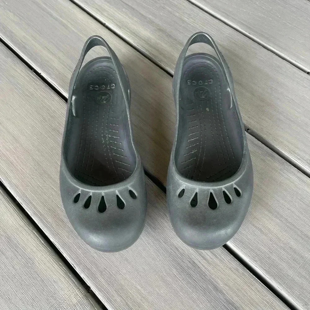 Crocs Women’s Malindi Flats Black‎ Size 10